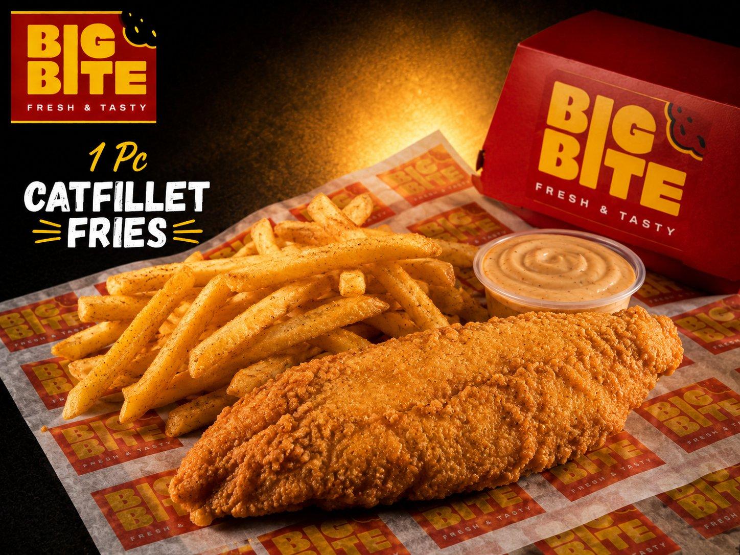 1 Pc Catfillet Fries Or Drink