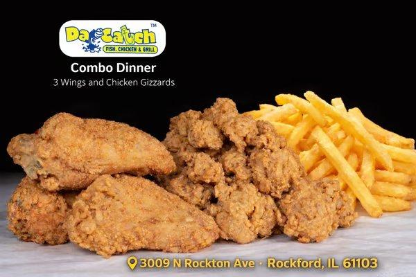 3 wings & gizzards