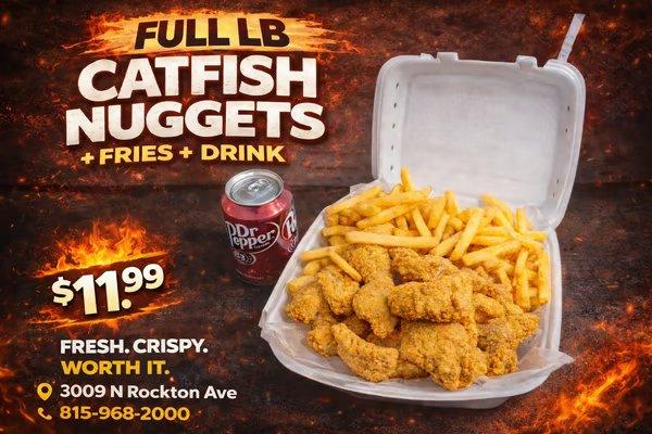Large Catfish Nuggets (Special)