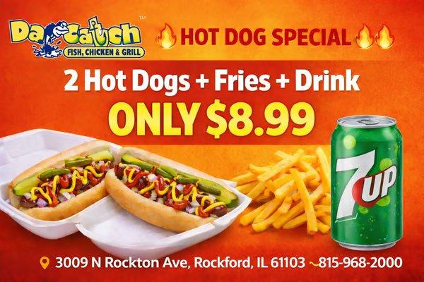 2 Hot Dog Meal (special)