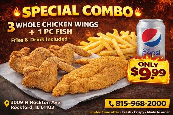 3Wing/1fillet Meal