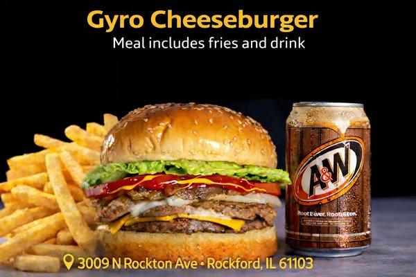 Gyro Cheeseburger