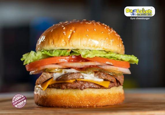 Gyro Cheeseburger Sandwich