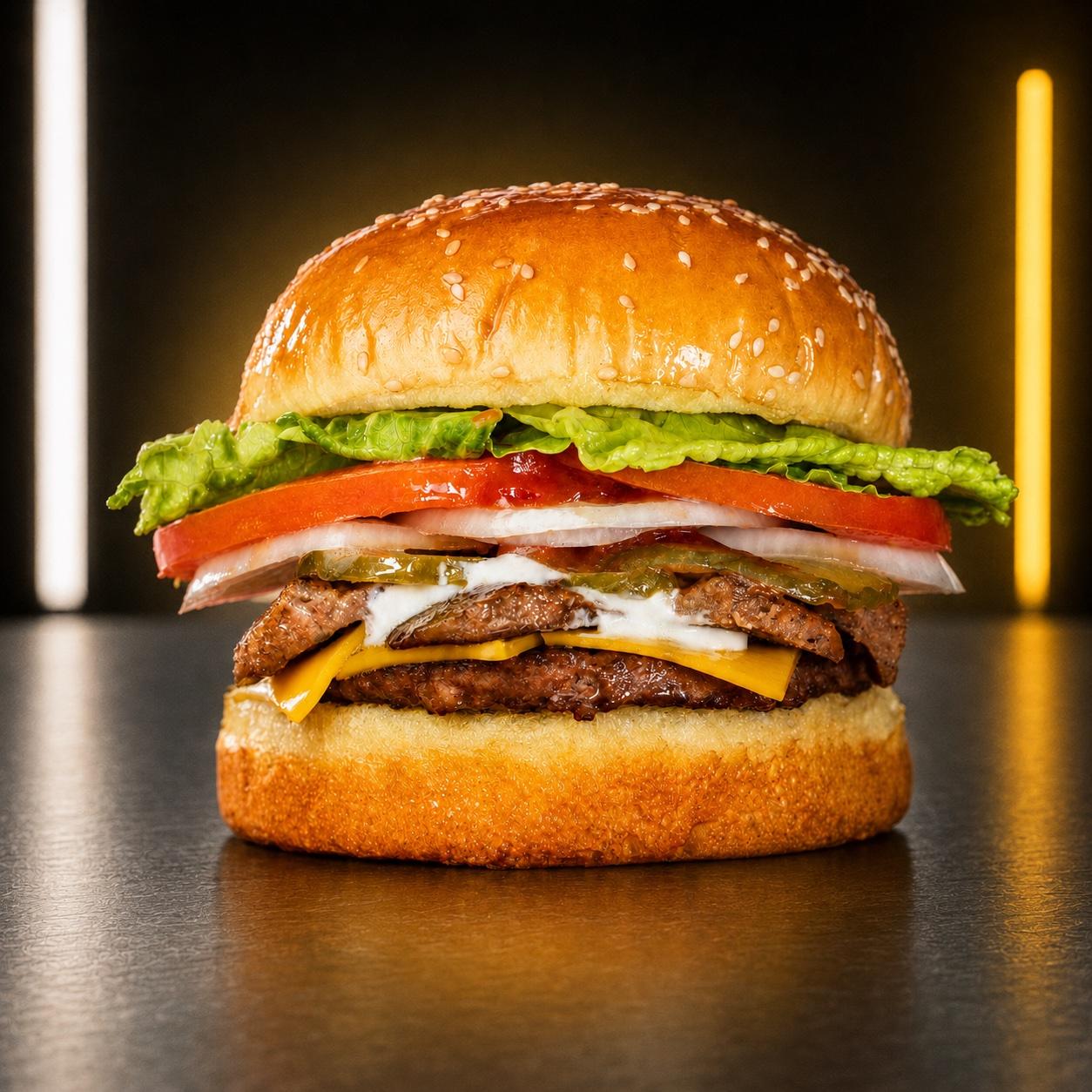 Gyro Cheeseburger