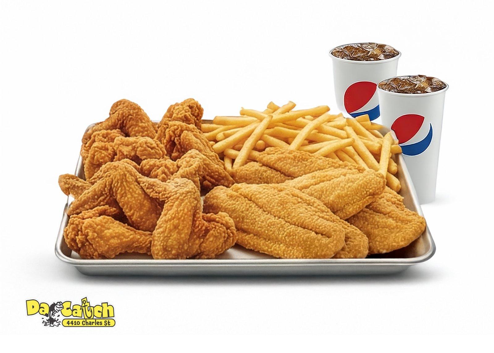10 Wings \  4 Catfish ( Specials )