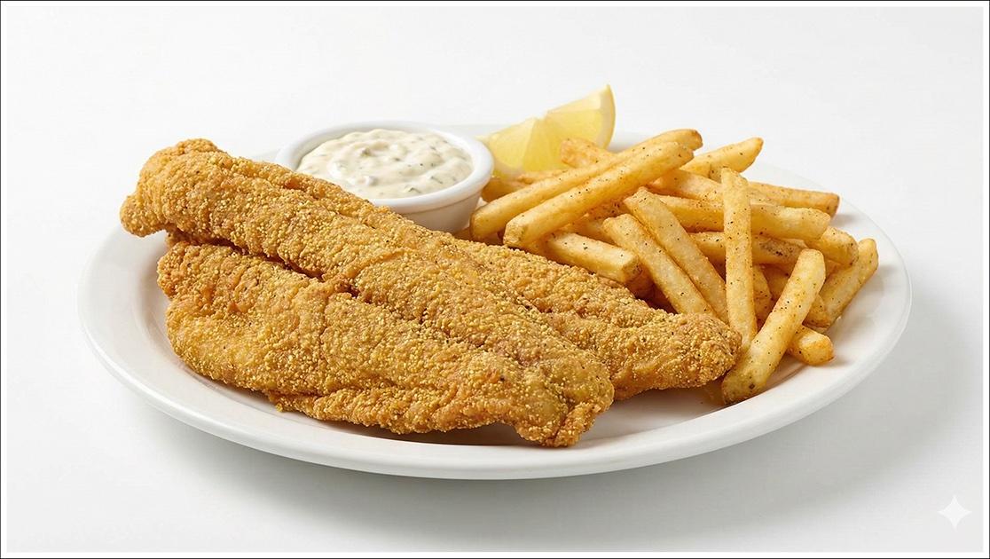 Catfish Fillet (3 pcs) w/ Fries