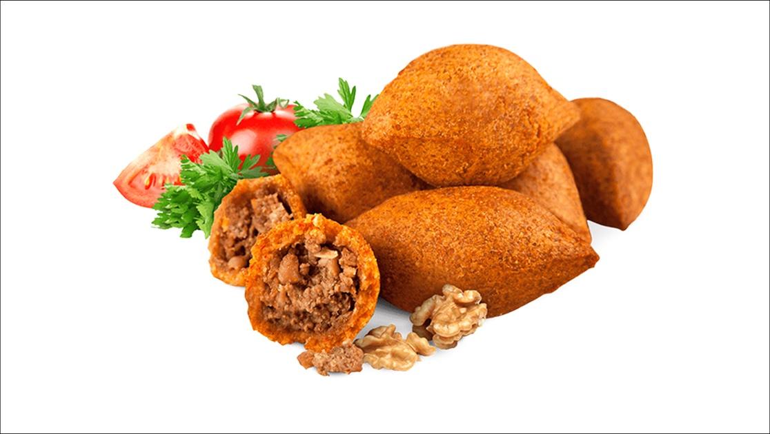 Deluxe Fried Kibbeh (Nuts & Meat) 6 pcs
