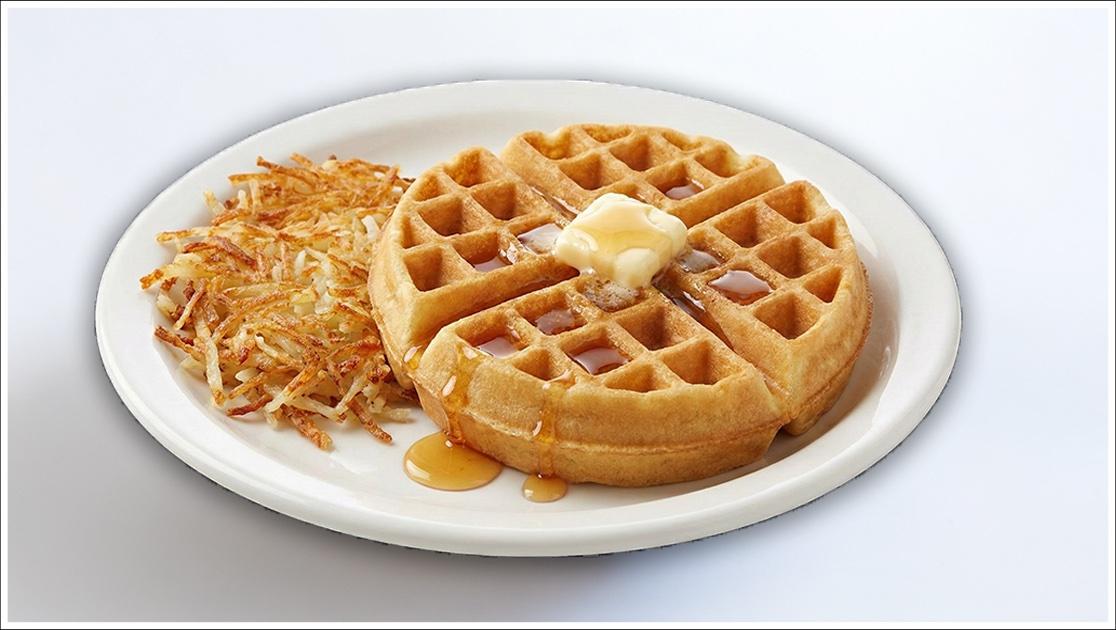 #12 Waffle Breakfast Plate