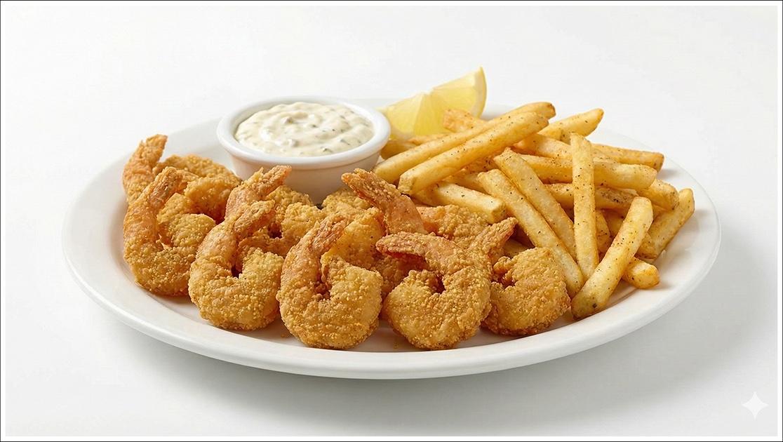 Medium Shrimp (25 pcs) w/ Fries